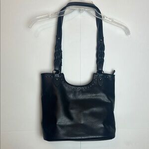 Sam & Hadley Black Studded Shoulder Bag